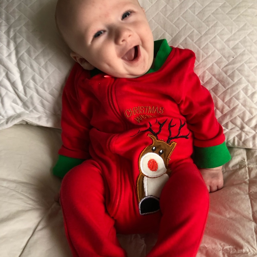 3-6 month bundle boys clothes/ Christmas/onesies